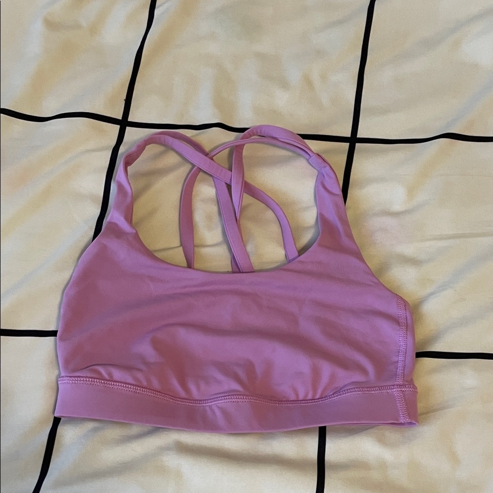 Lululemon Athletica Light Purple Strappy Sports Bra